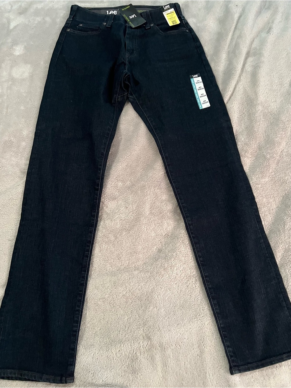 Lee Men’s Dark Wash Athletic Fit Jeans 30x34